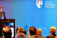 El presidente Javier Milei apuntó contra el reclamo universitario desde la XXXV Asamblea Plenaria del Consejo Empresarial de América Latina (CEAL) que se realiza en Asunción (Paraguay). Foto: Presidencia