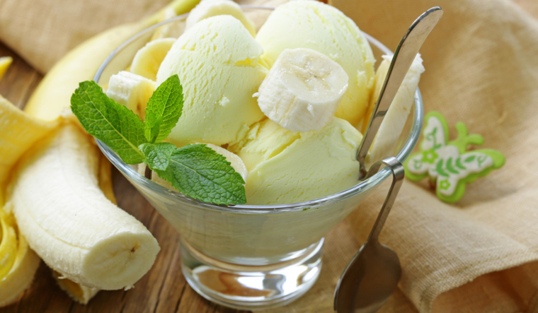 Este sabroso helado de banana, es una verdadera dulzura natural Foto: Shutterstock