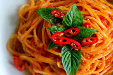 Cómo hacer pasta con morrón