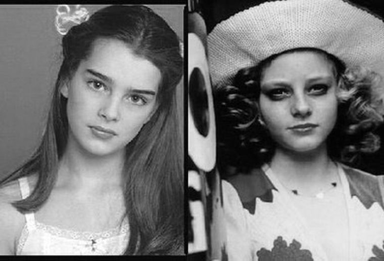 Brooke Shields y Jodie Foster, dos mujeres que trabajaron desde niñas.