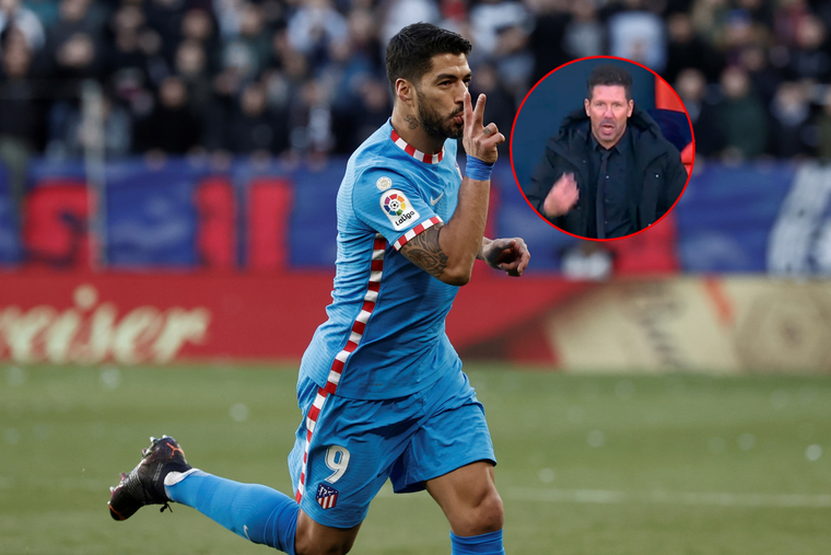 El Cholo reaccionó al gran gol del Pistolero. Foto: EFE