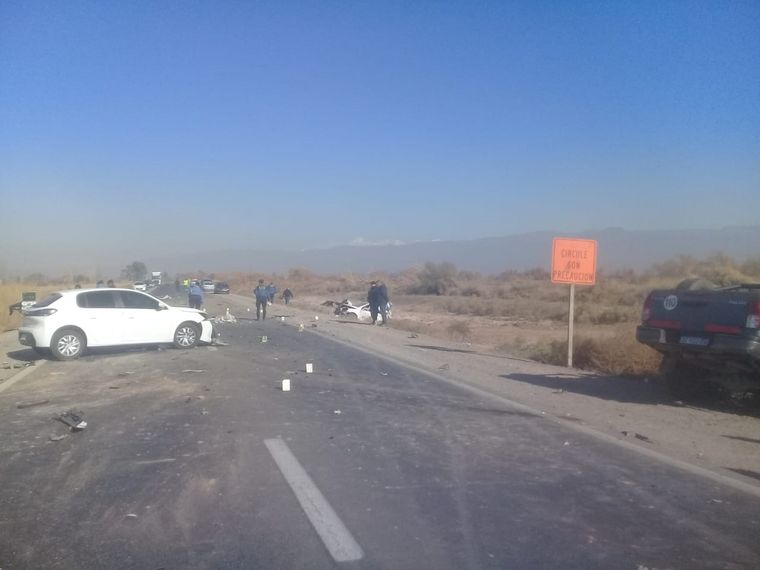 El choque ocurrió a la altura de Lavalle