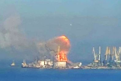 MDZol | Ucrania afirma haber dado un golpe contra un objetivo enorme en el puerto de Berdyansk. Foto: REUTERS