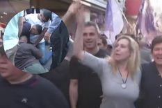 Incidentes en la caminata de Karina Milei.