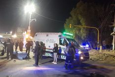 La escena tras el accidente fatal Foto: Gentileza