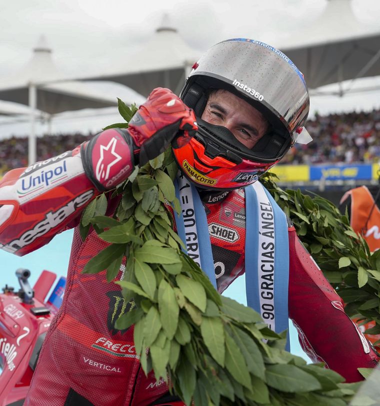 Márquez hizo gala de su talento. Foto: NA