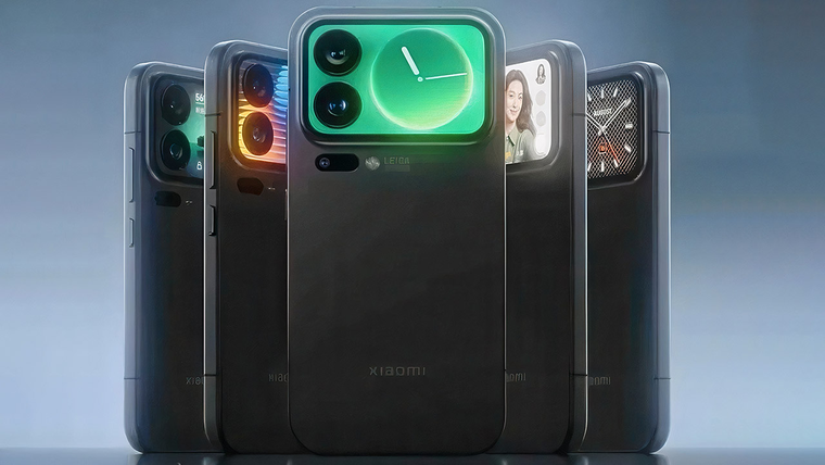 Pantalla en la cubierta de los Xiaomi 17 Pro. Pantalla en la cubierta de los Xiaomi 17 Pro.