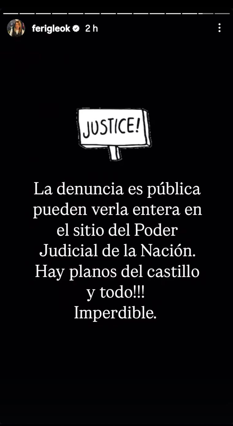 Fue Fernanda Iglesias quien dio la información. Fue Fernanda Iglesias quien dio la información.