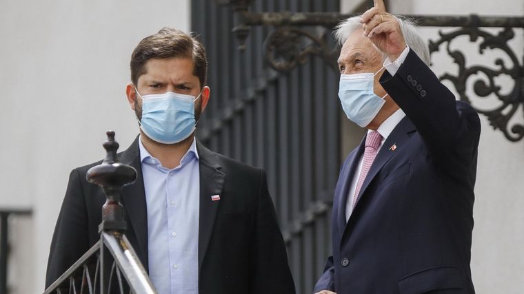 Gabriel Boric y Sebastián Piñera. Foto: Magallanews.