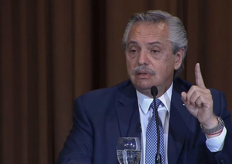 Alberto Fernández apuntó contra los medios de comunicación.