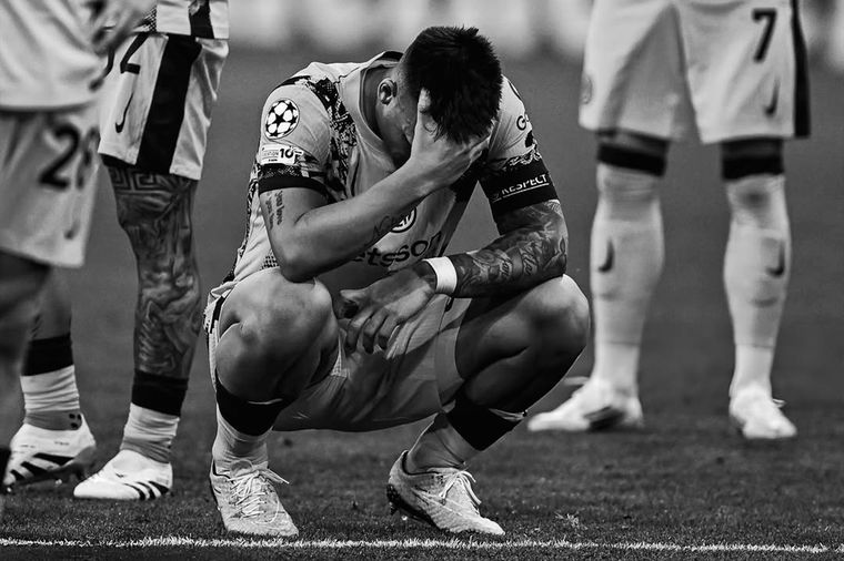 Lautaro Mart&iacute;nez tras la derrota en la final de la Champions.