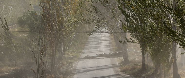 El viento del norte traerá ráfagas intensas que podrían afectar la visibilidad y generar complicaciones en rutas. Foto: Prensa Gobierno de Mendoza