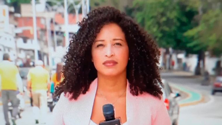 Periodista venezolana Yiseth Cabrera.