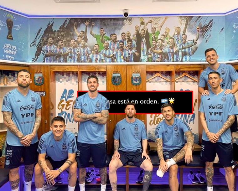 La frase de De Paul sobre la foto de los referentes de la Selección argentina.