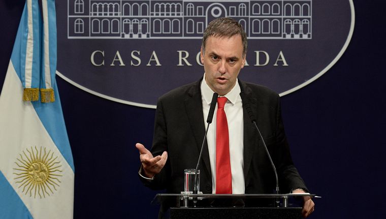 Manuel Adorni, ocero presidencial. Foto: Presidencia