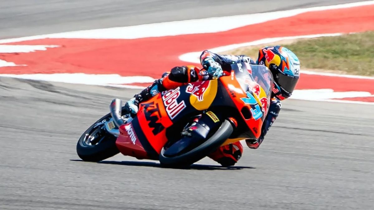 Moto3: el argentino Valentín Perrone largará tercero en el Gran Premio de Estados Unidos
