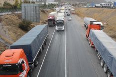 La zona del puerto terrestre de Los Andes.