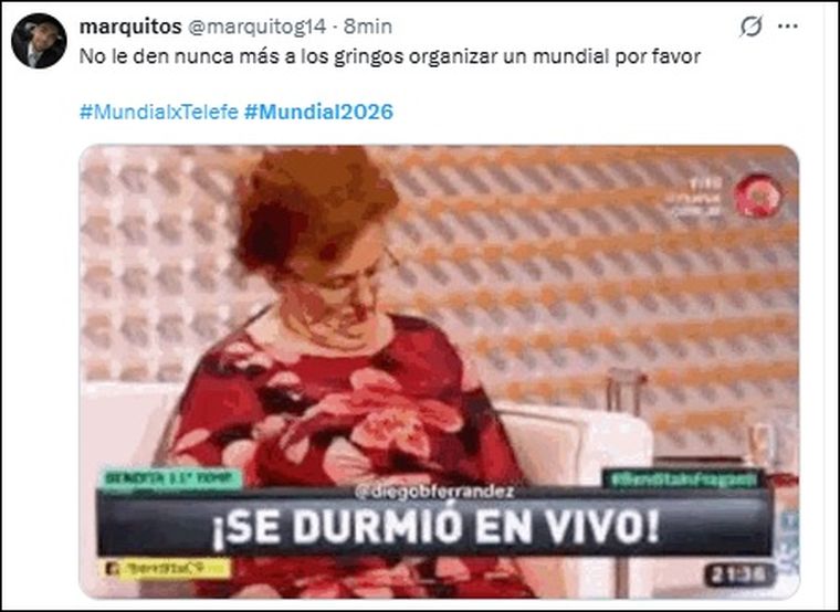 Las redes se llenaron de memes durante el sorteo del Mundial 2026. Las redes se llenaron de memes durante el sorteo del Mundial 2026.