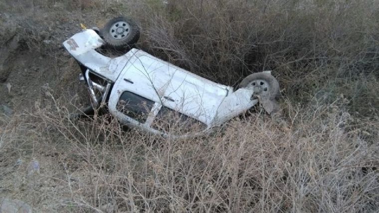 Los vehículos quedaron a un costado de la ruta Foto: San Juan 8