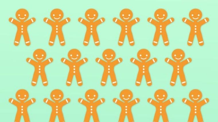 Acertijo visual, reto visual, galleta navideña Pinterest