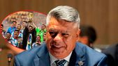 Claudio Tapia, presidente de la AFA y conductor de un fútbol argentino cada vez más lejos de la élite. Claudio Tapia, presidente de la AFA y conductor de un fútbol argentino cada vez más lejos de la élite.
