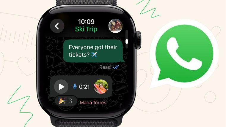 La nueva aplicación de WhatsApp ya se prueba en fase beta para Apple Watch. La nueva aplicación de WhatsApp ya se prueba en fase beta para Apple Watch.