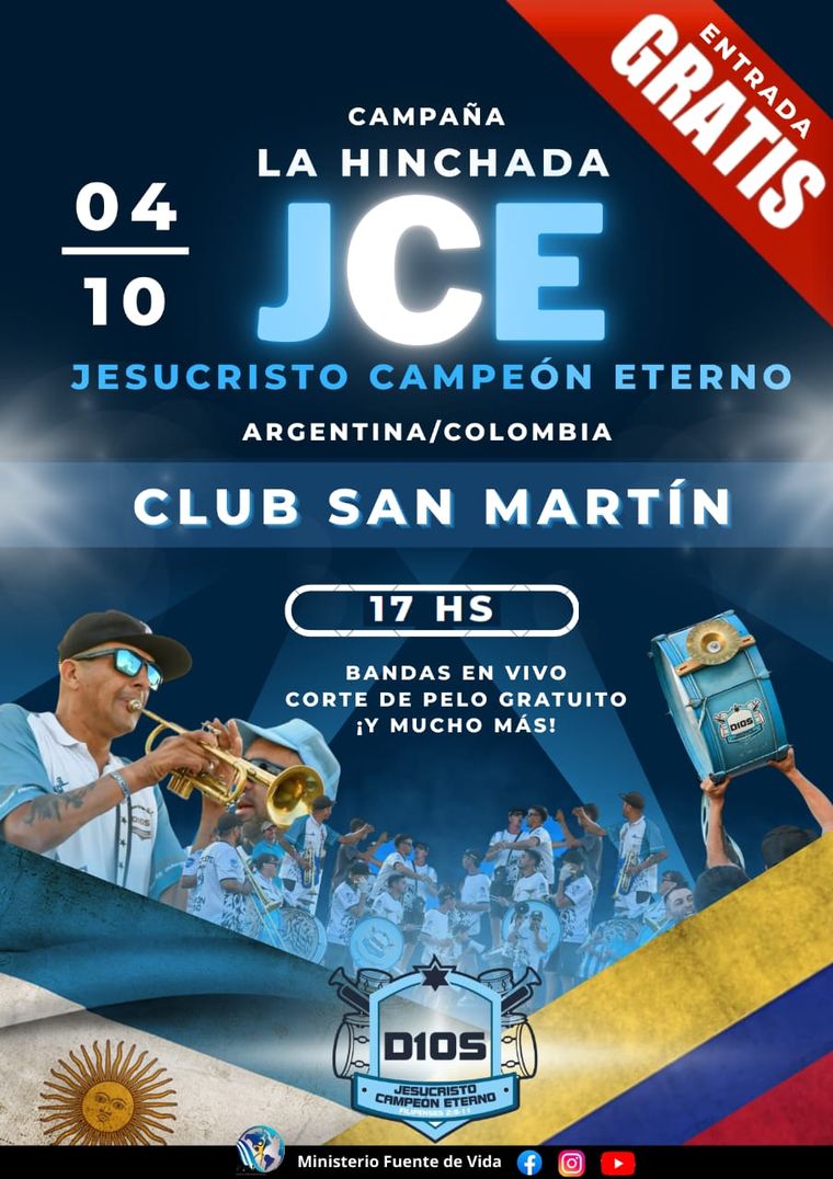 El afiche que promociona el evento que se llevará a cabo en San Martín. El afiche que promociona el evento que se llevará a cabo en San Martín.