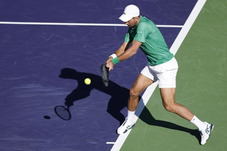 Djokovic y una fuerte sentencia sobre su nivel tras perder en Indian Wells. Foto: EFE