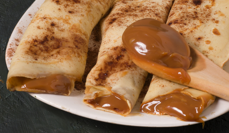 Receta clásica de panqueques argentinos con dulce de leche Foto: Shutterstock