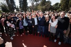 Kicillof con Cascallares y Katopodis en un encuentro realizado en Almirante Brown