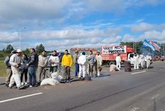 El sector de la Apicultura se manifestó este viernes por la crisis que afecta al sector Foto: Mario Smietuch 