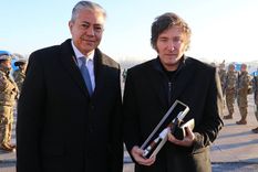 Rolando Figueroa y Javier Milei, meses atrás en Neuquén.