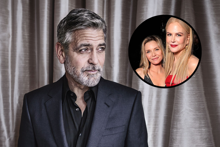 GEORGE CLOONEY, MICHELLE PFEIFFER Y NICOLE KIDMAN HICIERON UNA APUESTA. LAS ACTRICES DESAFIARON AL FAMOSO ACTOR.