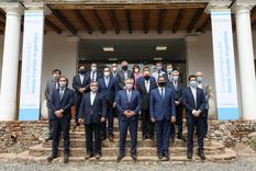 El Presidente reunió en Catamarca a los gobernadores de la liga norte. Foto: Tèlam