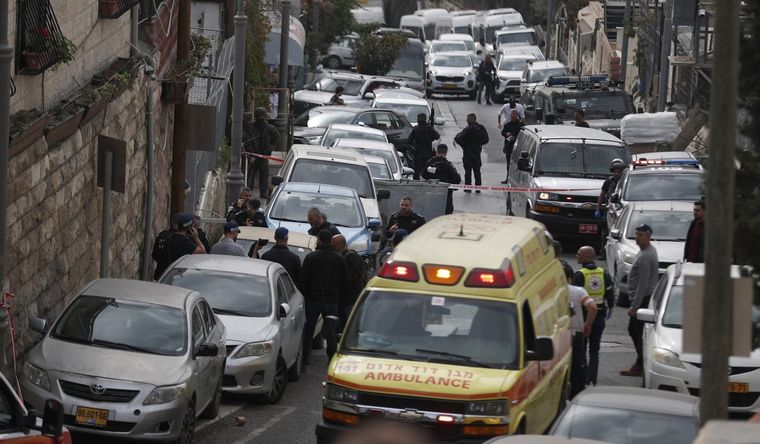 Jerusalén, conmovida por el ataque de los dos palestinos. Foto: Efe.