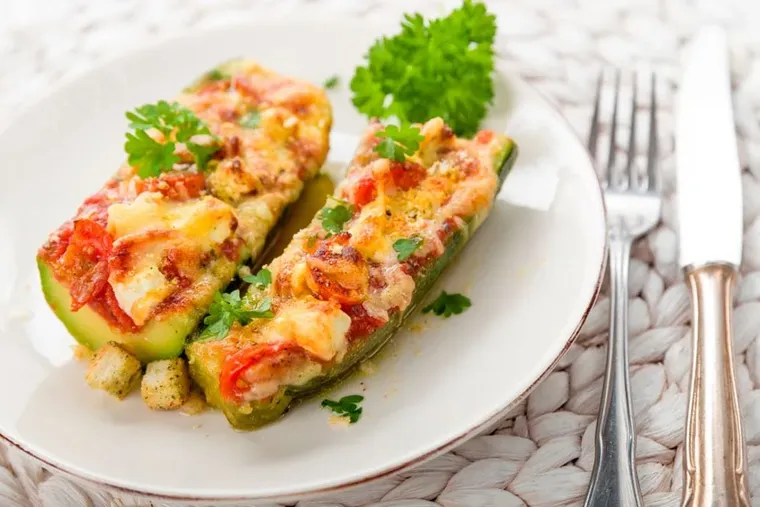 La mejor receta de zucchinis rellenos.