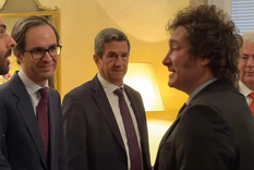 Javier Milei reunido con empresarios españoles Foto: Noticias Argentinas