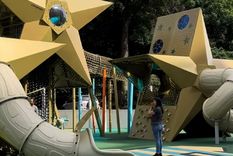 Esta plaza está dedicada a los campeones del mundial Foto: Captura de video @luajoajoni Tik Tok