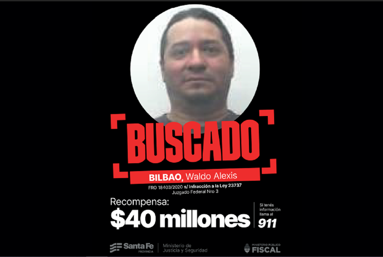 Las recompensas que ofrece Santa Fe van desde los 20 hasta los 60 millones de pesos. Las recompensas que ofrece Santa Fe van desde los 20 hasta los 60 millones de pesos.