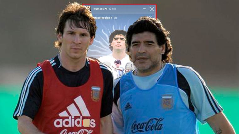 Messi recordó a Maradona en el que habría sido el cumpleaños número 62 de su exDT.