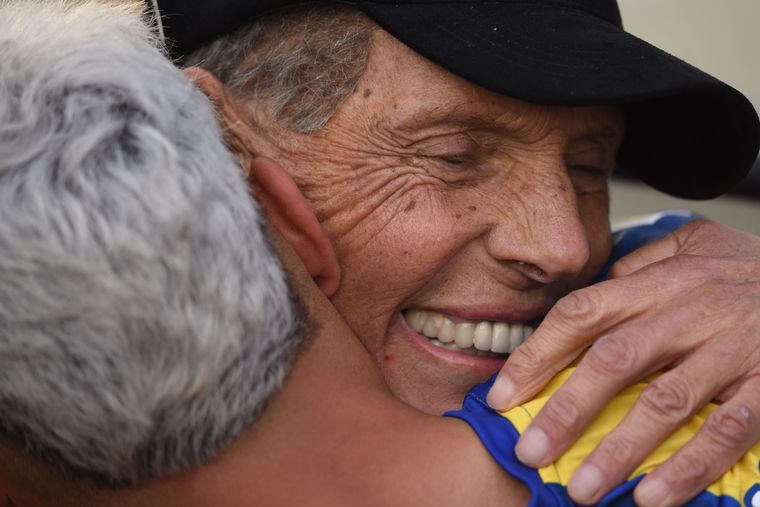 Russo fue recibido como un prócer en Arroyito.