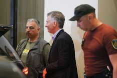 El expresidente Mauricio Macri se retira del hotel donde mantuvo una reunión con el presidente electo Javier Milei Foto: Noticias Argentinas