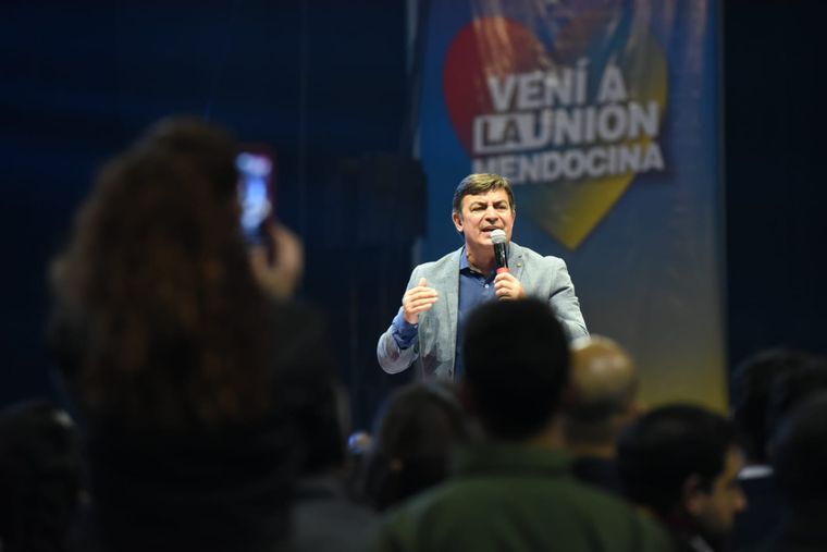 Omar De Marchi cuando era candidato a gobernador por La Unión Mendocina Foto: MAXIMILIANO RÍOS / MDZ