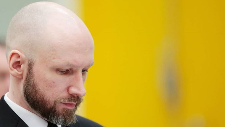 El extremista de derecha fue condenado a 21 años de prisión Foto: Reuters