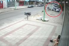 El episodio fue captado por las cámaras de seguridad El episodio fue captado por las cámaras de seguridad
