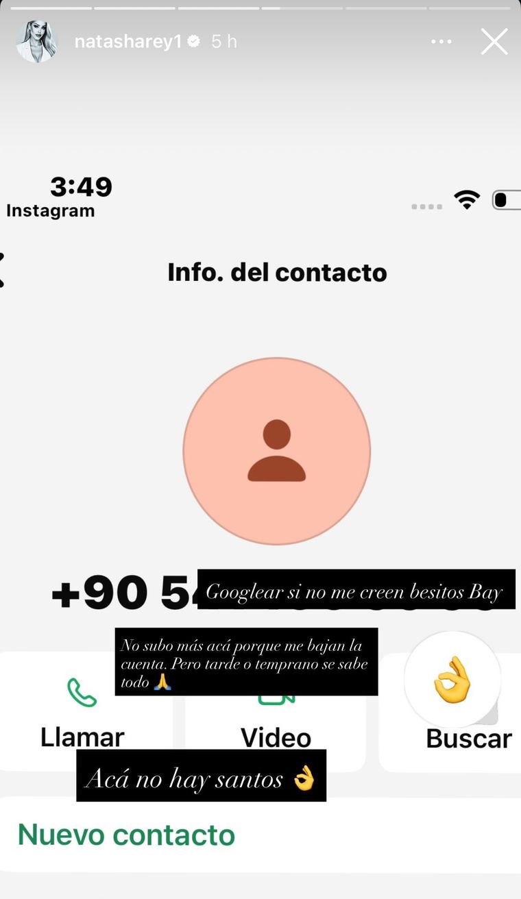 A las pruebas se remite. Créditos: Instagram A las pruebas se remite. Créditos: Instagram