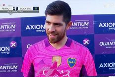Rossi fue elegido como la figura de Boca-Ferro y sacó chapa.
