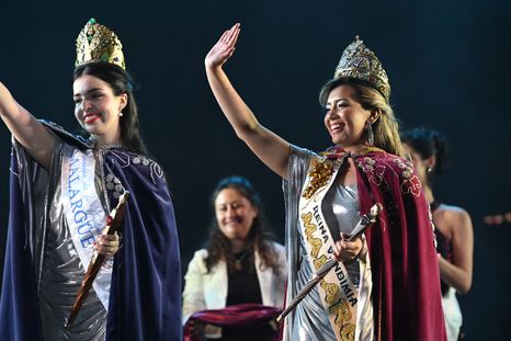 Lourdes Arroyo y Rosario Cabello, flamantes reina y virreina de Malargüe, Lourdes Arroyo y Rosario Cabello, flamantes reina y virreina de Malargüe,