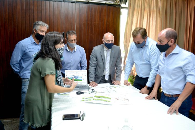 Garay junto a los intendentes. Foto: Poder Judicial