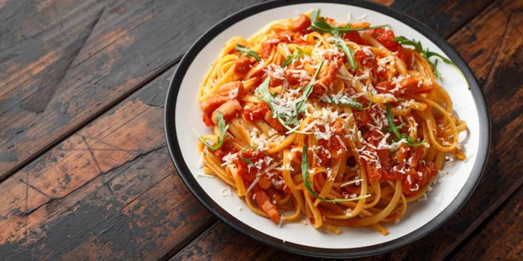 Pasta con panceta Foto: cookpad
